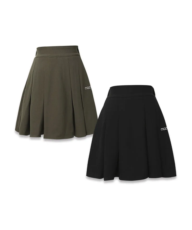 MACKY Golf: Sharron Flair Skirt - Khaki