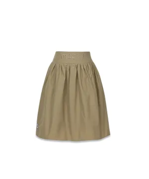 MACKY Golf: Unbalance Balloon Skirt - Beige