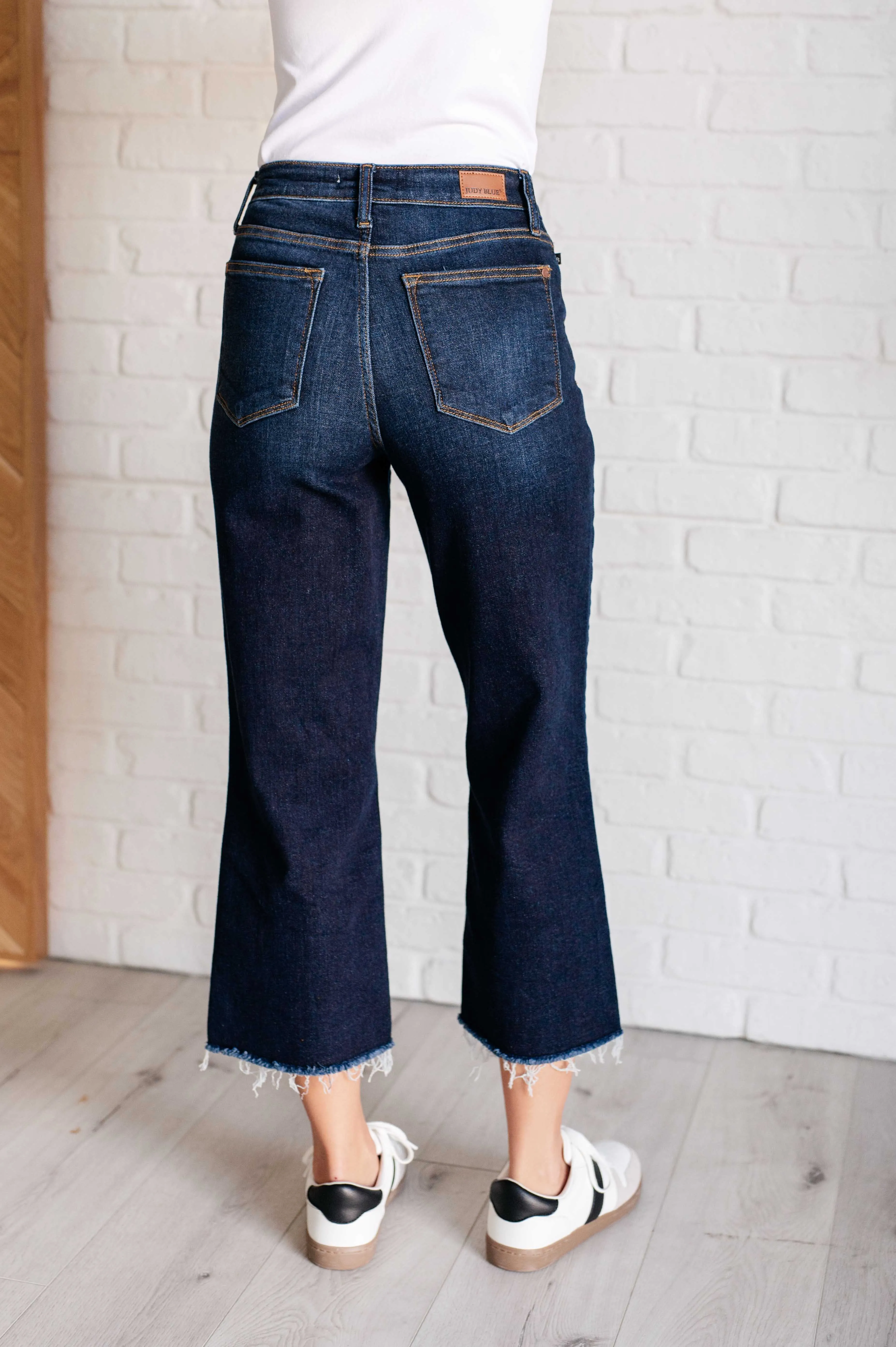 Madeline High Rise Cropped Wide Leg Jeans by Judy Blue