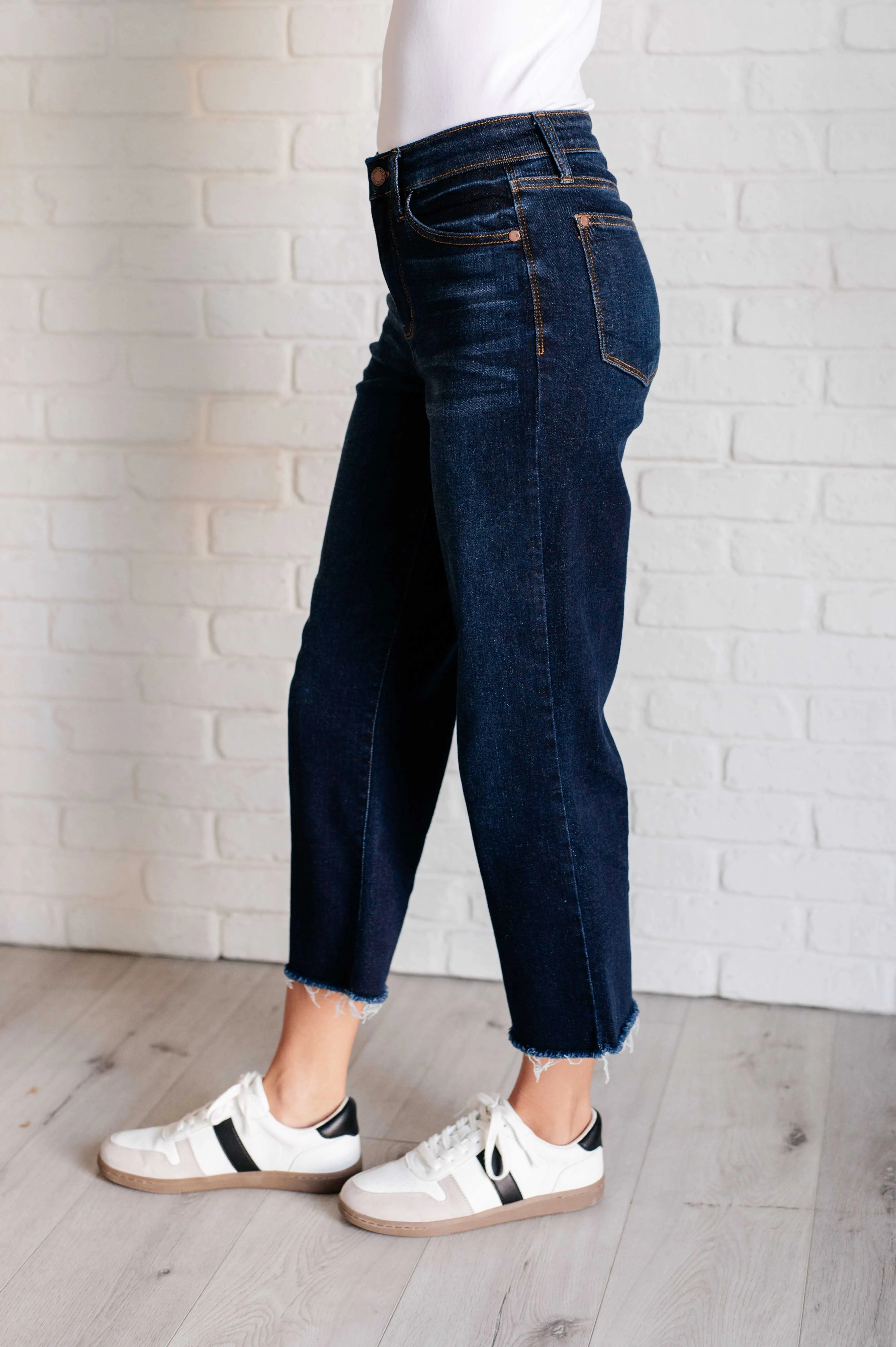 Madeline High Rise Cropped Wide Leg Jeans by Judy Blue