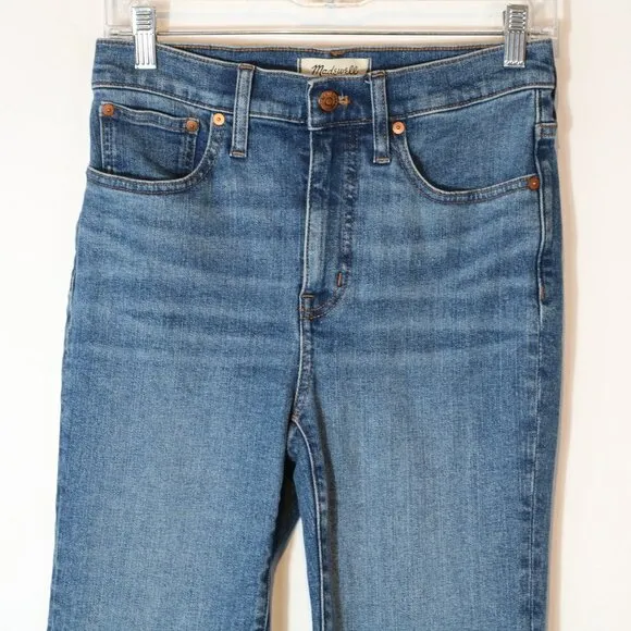 Madewell Cali Demi Boot Jeans Womens 26 Glenside Wash Crop Mini Flare Stretch