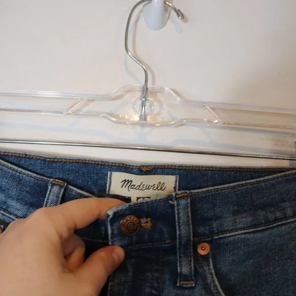 Madewell Cali Demi Boot Jeans Womens 26 Glenside Wash Crop Mini Flare Stretch