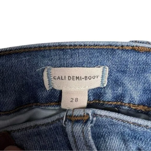 Madewell Cali Demi Boot Raw Hem Jeans Women’s Size 28