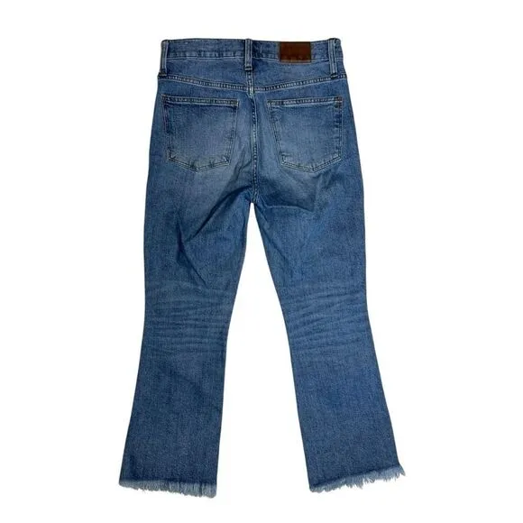 Madewell Cali Demi Boot Raw Hem Jeans Women’s Size 28