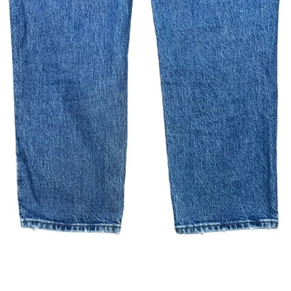 Madewell Classic Straight Jeans Womens Sz 27 medium wash high rise ankle M3520