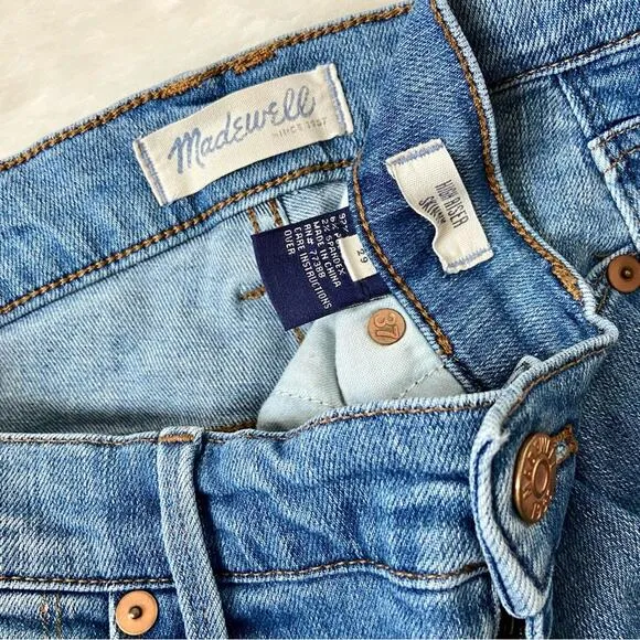 Madewell Distressed High Riser Skinny Jeans Size 29