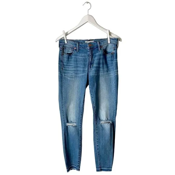 Madewell Distressed High Riser Skinny Jeans Size 29