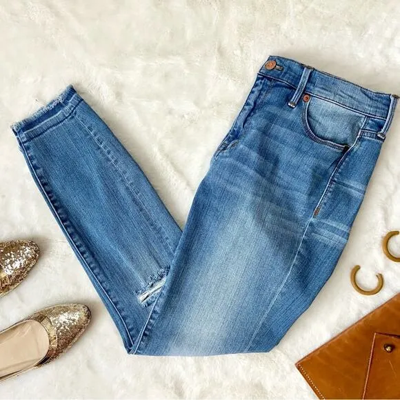 Madewell Distressed High Riser Skinny Jeans Size 29