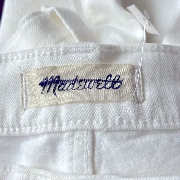 Madewell NWT High Rise The Perfect Vintage Jeans Size 32 in Tile White