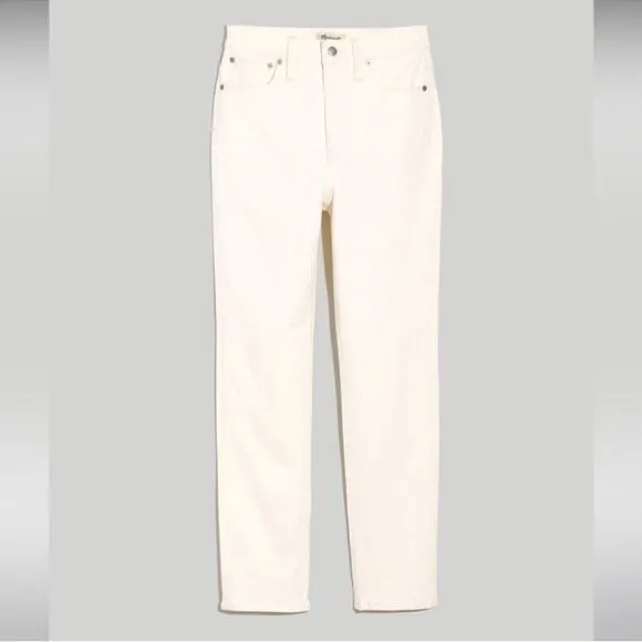 Madewell NWT High Rise The Perfect Vintage Jeans Size 32 in Tile White
