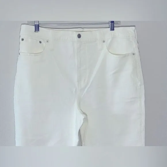 Madewell NWT High Rise The Perfect Vintage Jeans Size 32 in Tile White