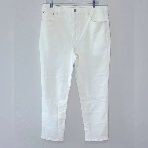 Madewell NWT High Rise The Perfect Vintage Jeans Size 32 in Tile White