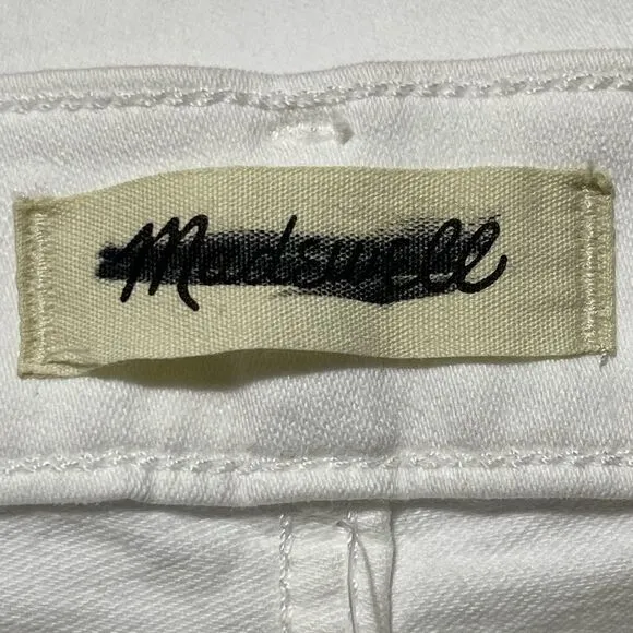 Madewell NWT Kick Out Crop Jeans Size 24 in Pure White