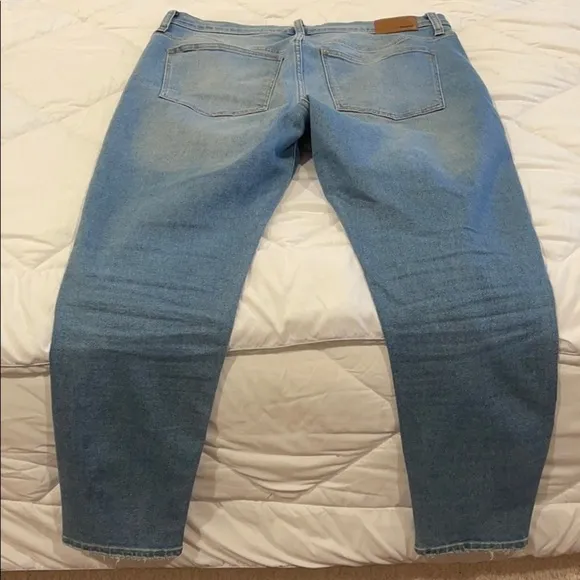 Madewell skinny crop denim jeans 32 10”rise nwot