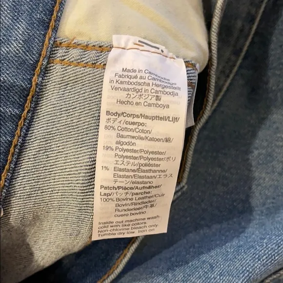 Madewell skinny crop denim jeans 32 10”rise nwot