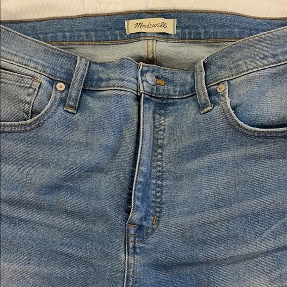 Madewell skinny crop denim jeans 32 10”rise nwot