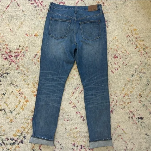 Madewell The High-Rise Slim Boyjean: Painter Edition sz 26
