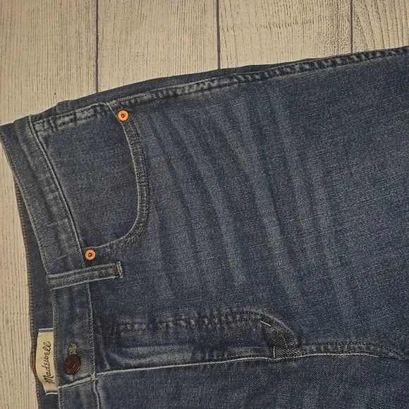 Madewell Women's 10&quot; High Rise Skinny Crop Jeans Medium Wash Size 31