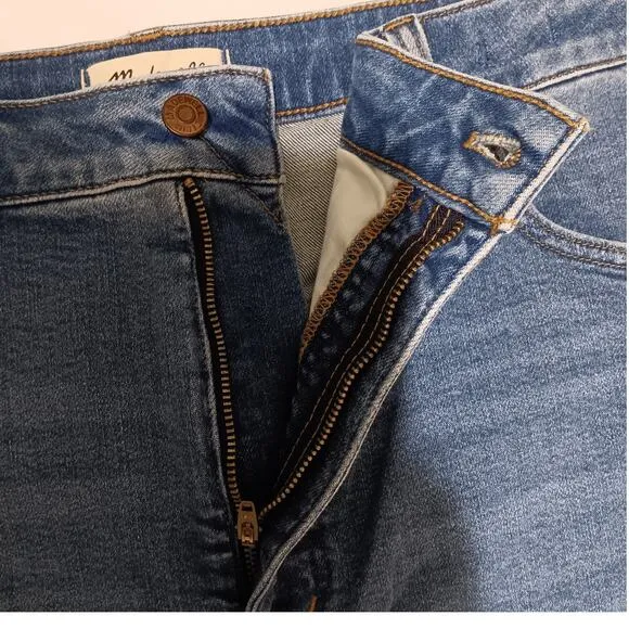 Madewell Women's High Rise Cali Demi Boot Cropped Jeans Plus Size 24W New