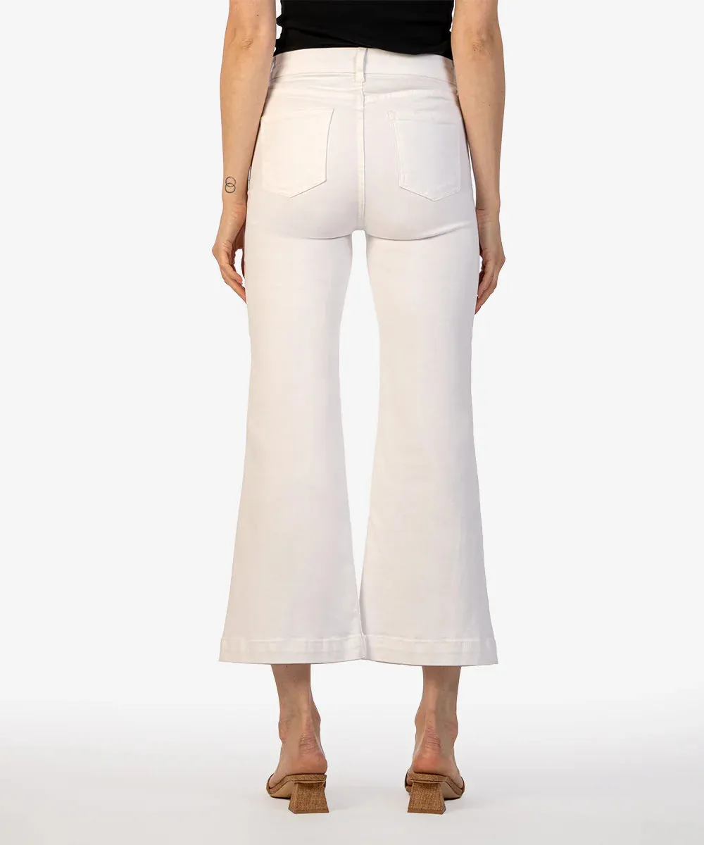 Meg High Rise Wide Leg In White