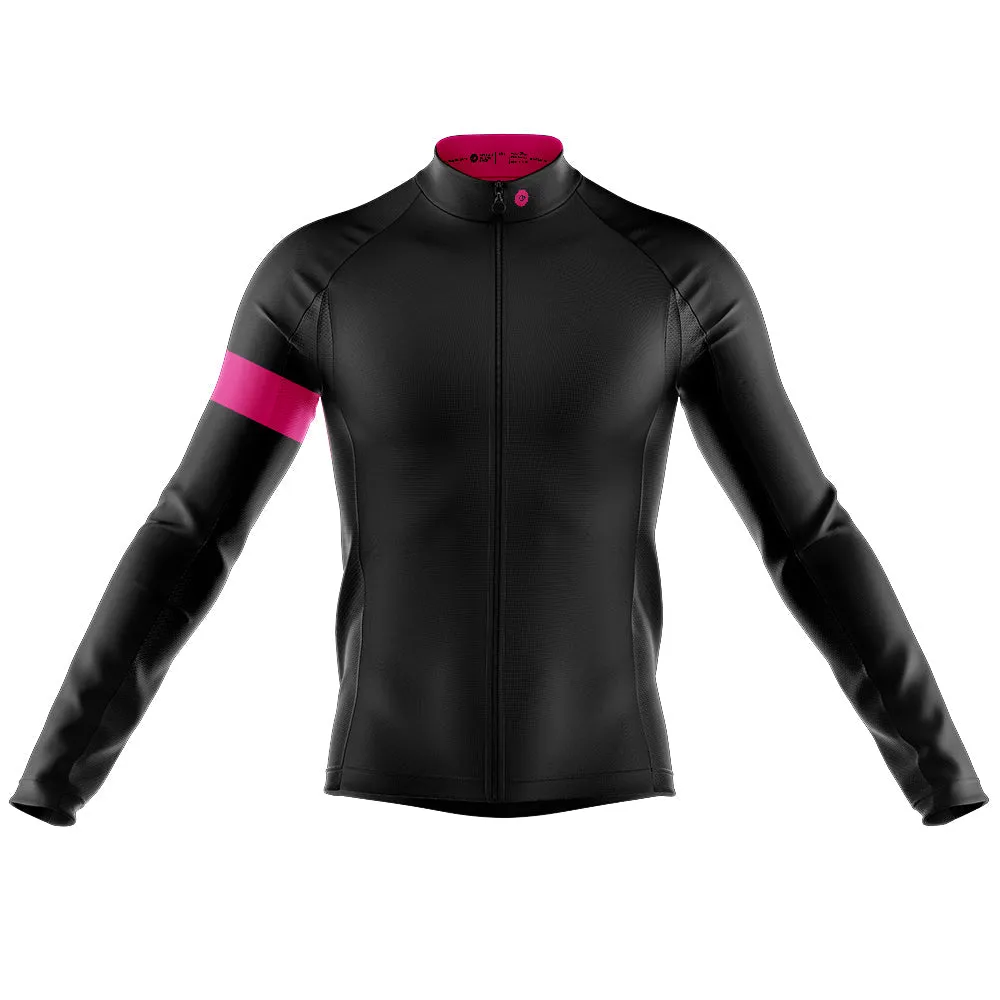 Mens Bezzie Black Long Sleeve Cycling Jersey