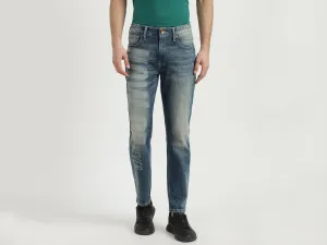Mens Cropped Solid Jeans