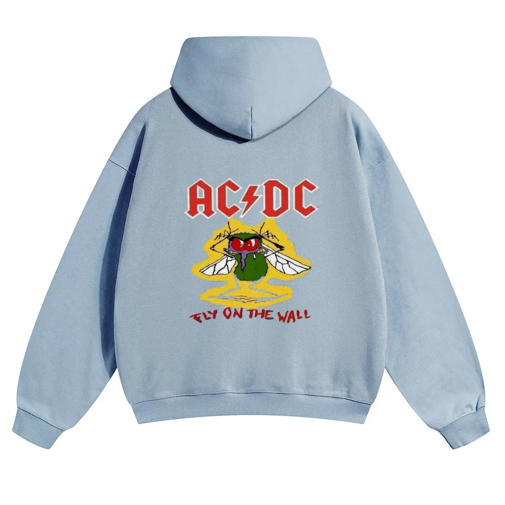 Mens Vintage ACDC Rock Hoodies