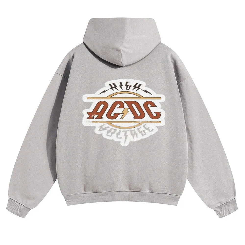 Mens Vintage ACDC Rock Hoodies