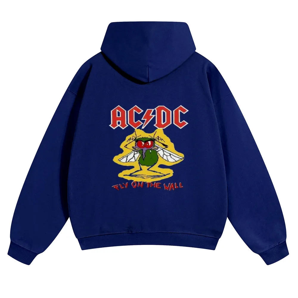Mens Vintage ACDC Rock Hoodies