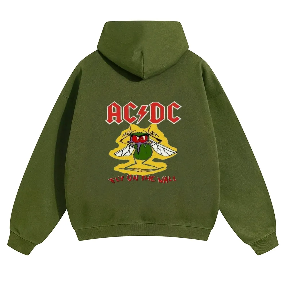 Mens Vintage ACDC Rock Hoodies