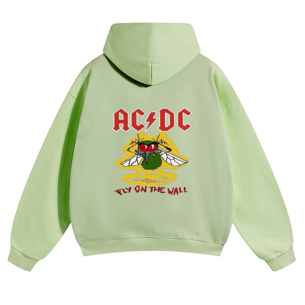Mens Vintage ACDC Rock Hoodies