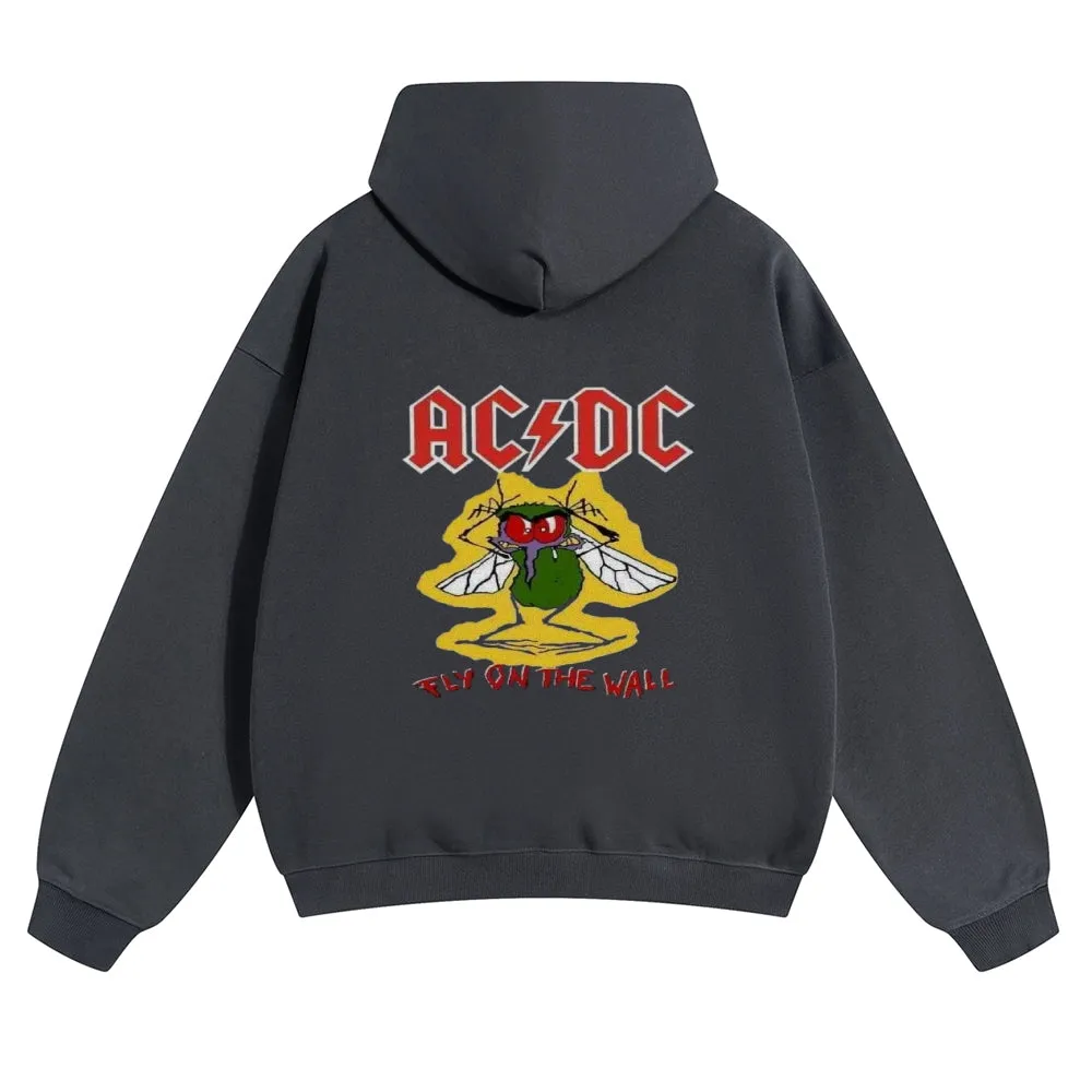 Mens Vintage ACDC Rock Hoodies