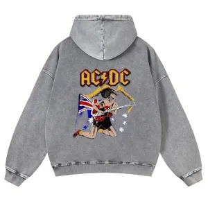 Mens Vintage ACDC Rock Hoodies