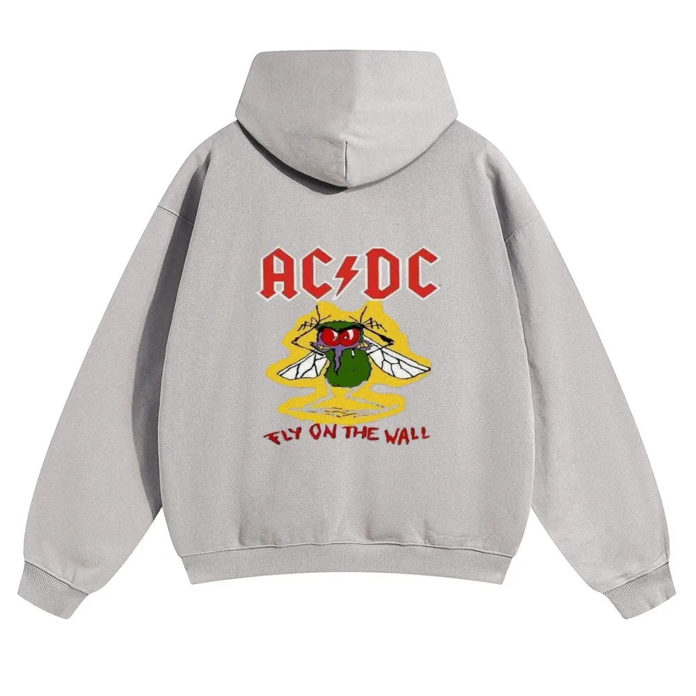 Mens Vintage ACDC Rock Hoodies