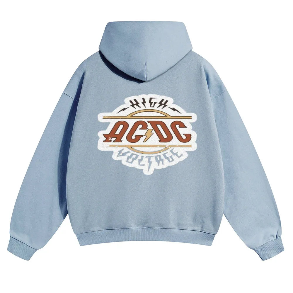 Mens Vintage ACDC Rock Hoodies