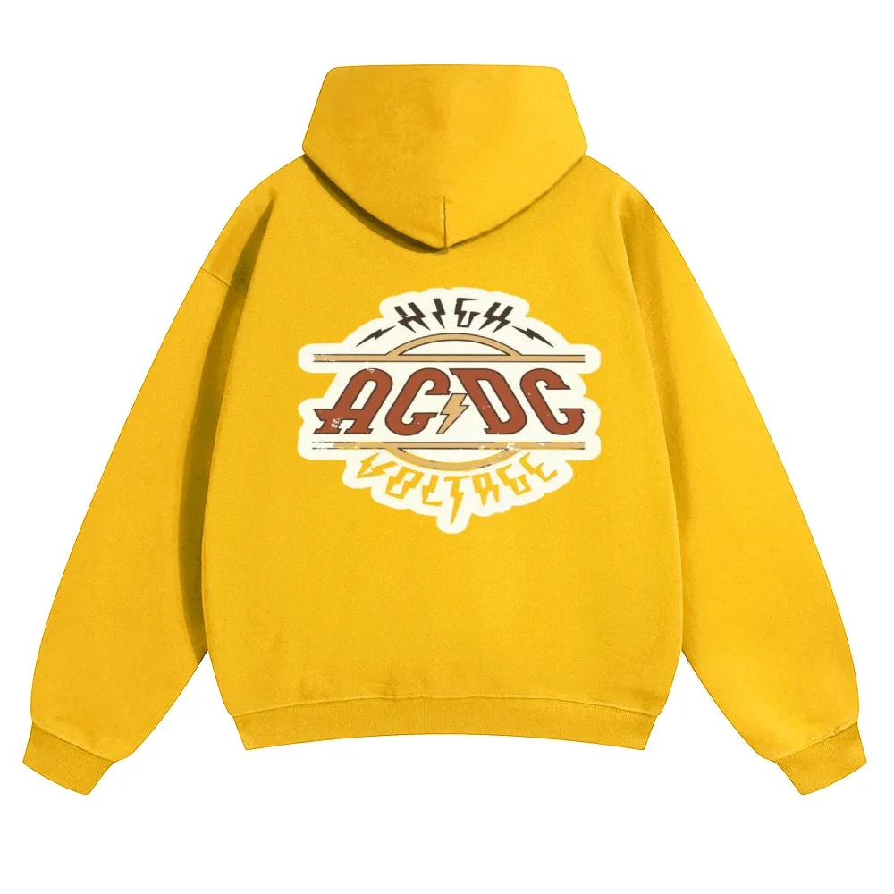 Mens Vintage ACDC Rock Hoodies