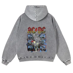 Mens Vintage ACDC Rock Hoodies