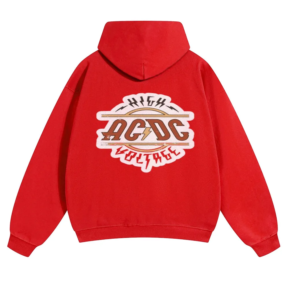 Mens Vintage ACDC Rock Hoodies