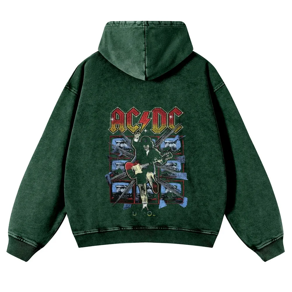 Mens Vintage ACDC Rock Hoodies