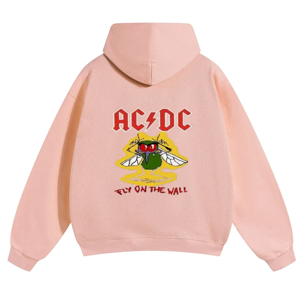 Mens Vintage ACDC Rock Hoodies