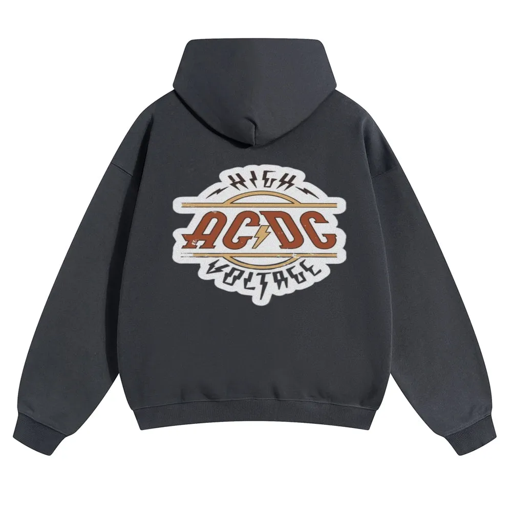 Mens Vintage ACDC Rock Hoodies
