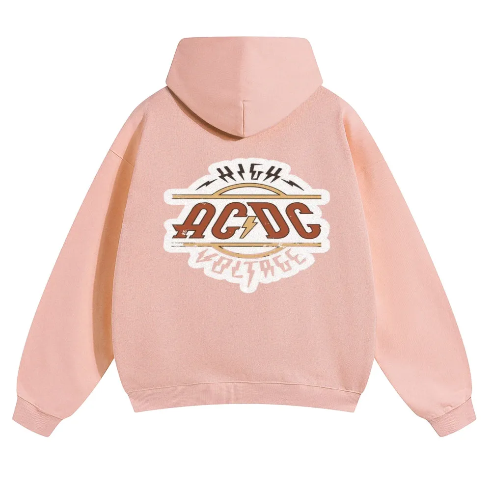 Mens Vintage ACDC Rock Hoodies