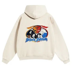 Mens Vintage Black Sabbath Rock Hoodies
