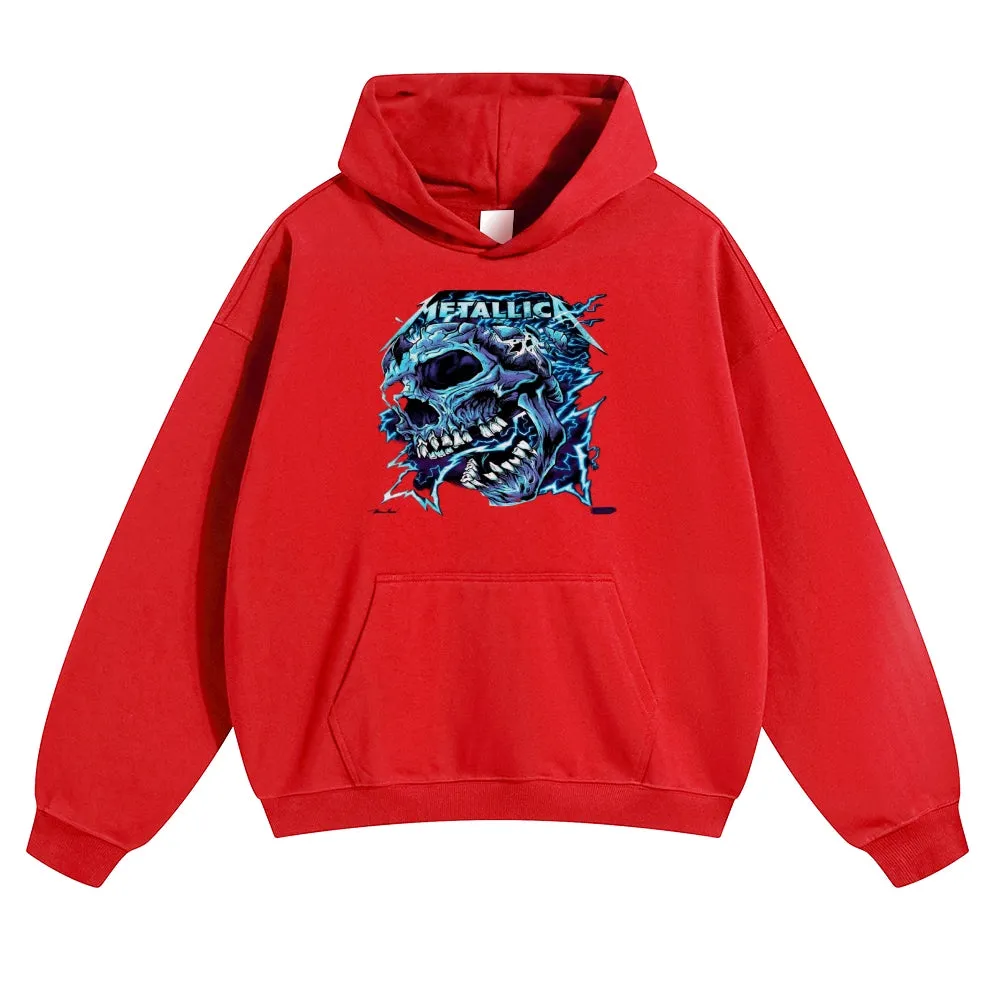 Mens Vintage Metallica Rock Band Hoodies