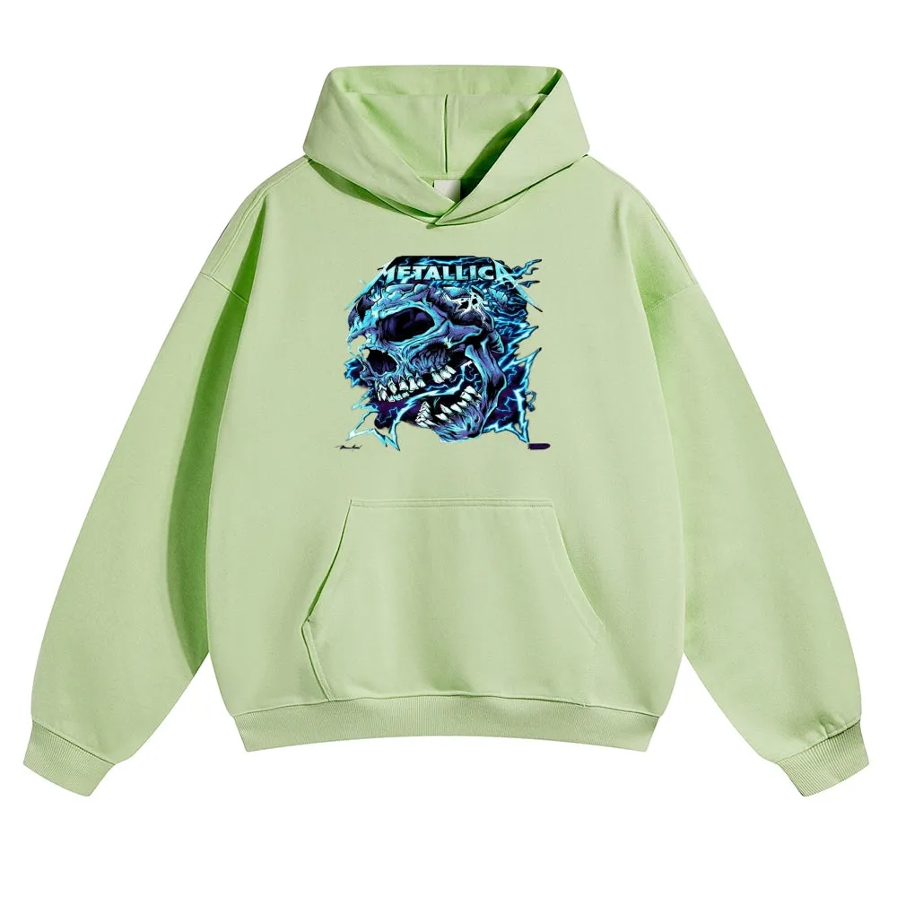 Mens Vintage Metallica Rock Band Hoodies