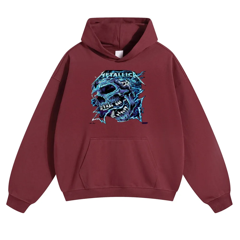 Mens Vintage Metallica Rock Band Hoodies