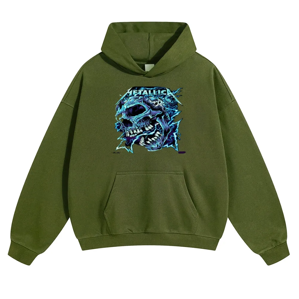 Mens Vintage Metallica Rock Band Hoodies