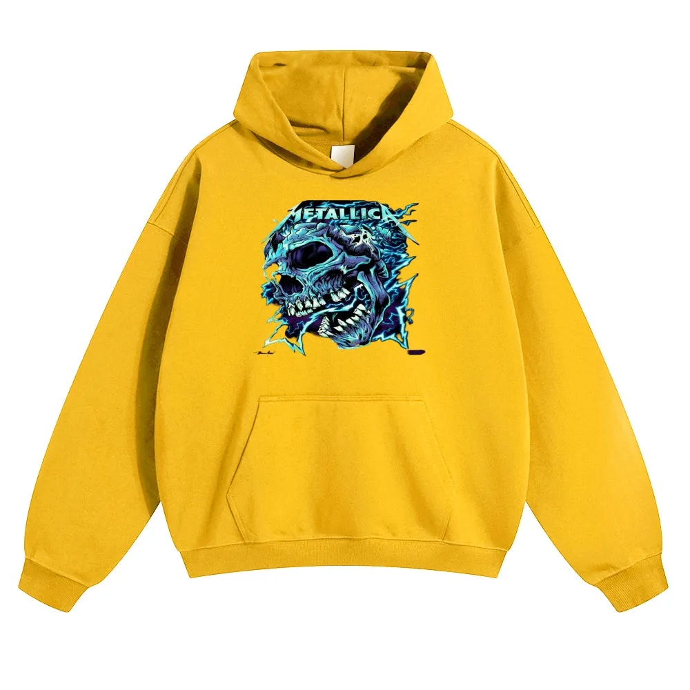Mens Vintage Metallica Rock Band Hoodies