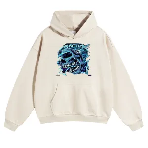 Mens Vintage Metallica Rock Band Hoodies