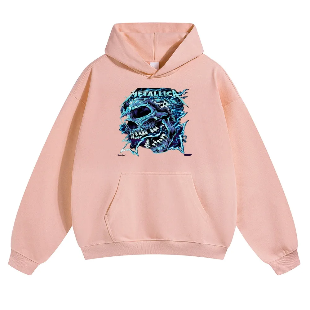 Mens Vintage Metallica Rock Band Hoodies
